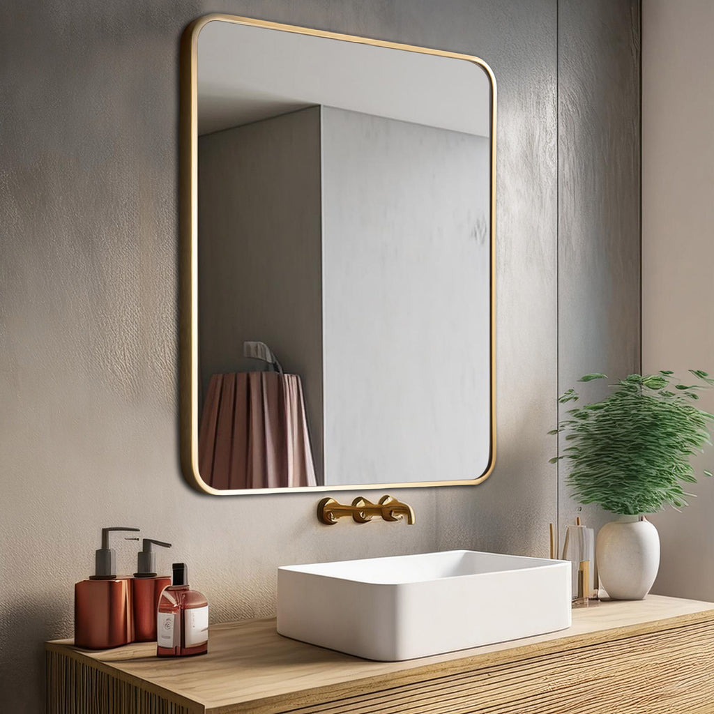 Aluminum Frame Mirror - Rectangle Shape 70cm x 50cm